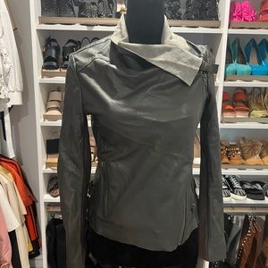 100% Lamb Leather, Gray, Muubaa Jacket